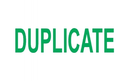 DUPLICATE